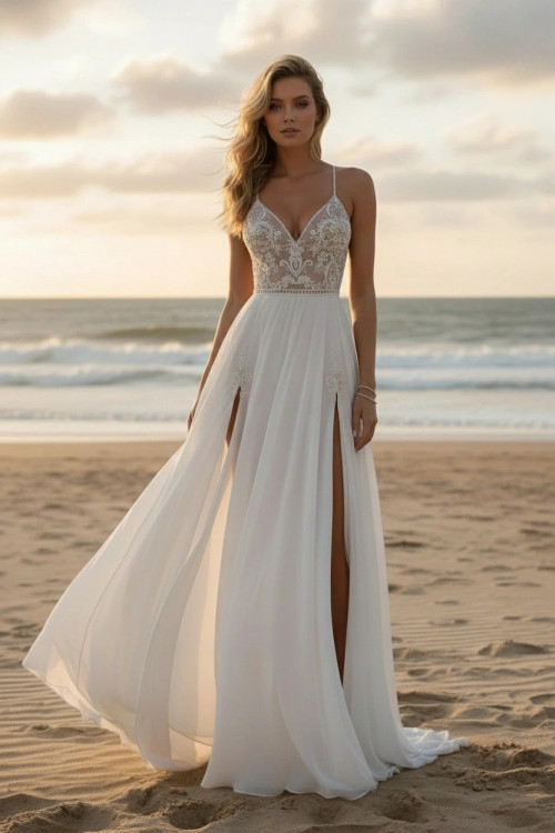 🌊 Beach Wedding Dresses 2026: What’s Hot for Sand, Sea, and Sun 🌅